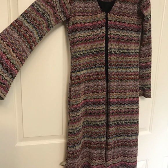 “EVOLUTION not REVOLUTION” Long Maxi Lightweight Cardigan, Medium. - Picture 7 of 8